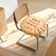 thumbnail image 1 of Cojín con forma de galleta, cojín de meditación, suave y cómodo, cojín de suelo sencillo, cojín para silla, para sala de estar, sofá, balcón, decoraci Redondo amarillo, 1 of 8