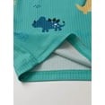 thumbnail image 4 of Toddler Infant Baby Boy Clothes Set Dinosaur Sleeveless Shirt Shorts Summer Outfits Blue 3-4T, 4 of 6