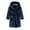 Navy, variant on Zwiiyzr 2-8 Years Boys Girls Flannel Bathrobes Soft Fuzzy Hooded Robe Sleepwear With Belt Gift for Girls Toddler Kids Navy