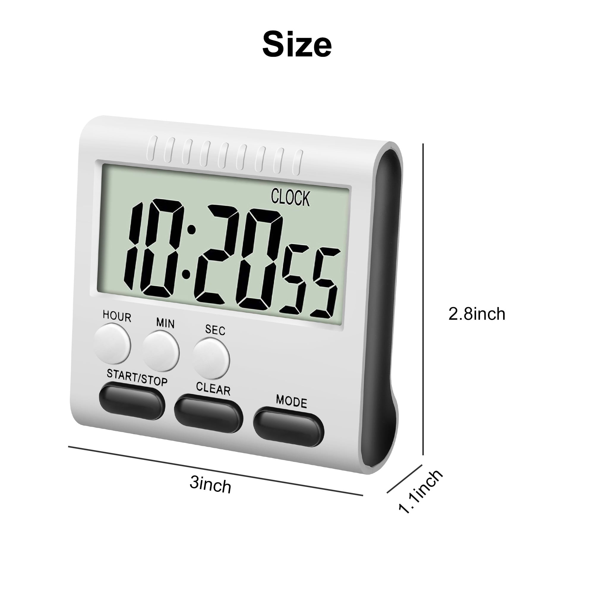 Wewdigi Kitchen Timer, [ 2021 Version ] Magnetic Countdown Timer with Loud Alarm, W-10