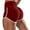 Bordeaux Red, variant on SAYFUT Butt Lifting Yoga Shorts for Women Tummy Control Leggings Textured Ruched Running Shorts Bottom