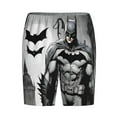 thumbnail image 6 of Batman Pajama Shorts for Men, Summer Graphic Lounge Pajama Bottoms Soft Sleep Pjs Pants with Drawstring & Pockets, 6 of 8