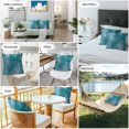 thumbnail image 6 of Graffiti Effects Modern Art Outdoor Pillow Covers Pack of 2 Retro Turquoise Watercolor Waterproof Throw Pillow Covers Decorative Cushion Cases for Patio Garden Tent Balcony Couch 16x16 inch, 6 of 8