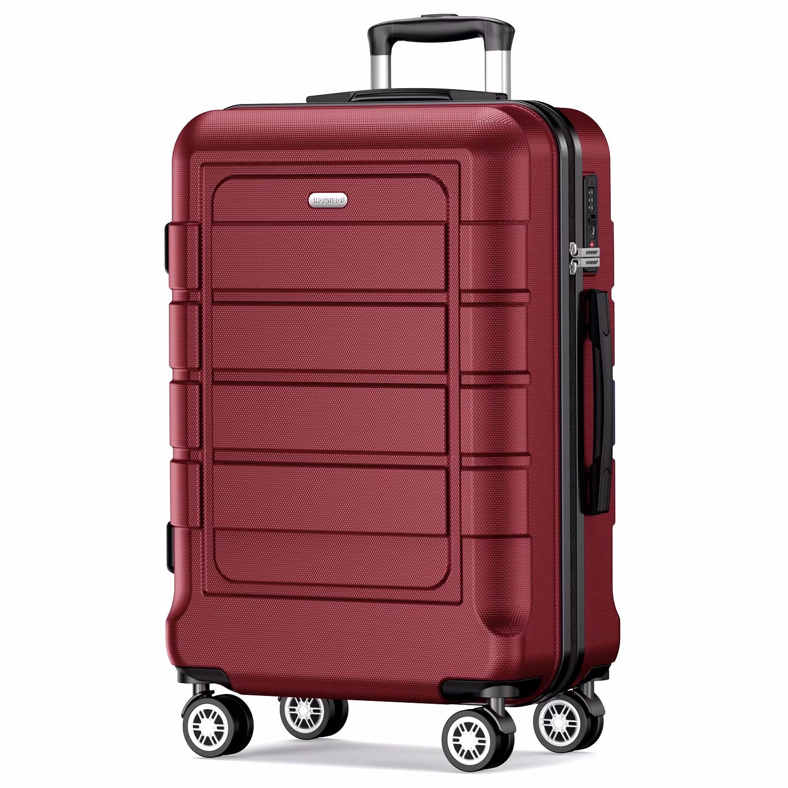 SHOWKOO 28" Expandable Lightweight Hardshell Luggage Double Spinner