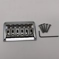 thumbnail image 4 of Tachiuwa Guitar Tailpiece with Rigid Chrome Metal Bridge with Screw Key Electric Guitars, 4 of 6