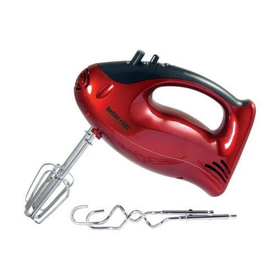 Better Chef 5-Speed Hand Mixer with Turbo, Red