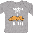 thumbnail image 4 of Inktastic Doodle Life is Ruff Golden Doodle Boys or Girls Long Sleeve Baby Bodysuit, 4 of 5