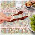 thumbnail image 6 of Pioneer Flower Floral Print Pattern Round Tablecloth 60 X 60 Inch, Wrinkle Resistant Wipeable Table Cloth for Kitchen Dining Picnic Patio Party, 6 of 6