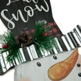 thumbnail image 4 of Northlight 17" Wooden 'Let it Snow' Snowman with Plaid Scarf Christmas Wall Sign, 4 of 6