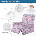 thumbnail image 5 of Kuiaobaty Turtle Flower Pattern Recliner Chair Cover Large Reclining Sofa Slipcover Soft Furniture Protect Cover Reclining Slipcover with Pocket for Pets Kids, 5 of 8