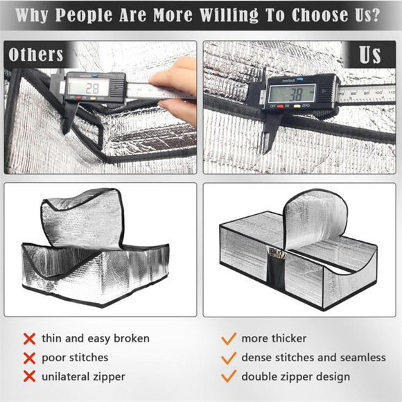 Attic Door Zipper Cover Zipper Waterproof Insulated Cover Fireproof Attic Door Cover Attic Opening Cover for Winter