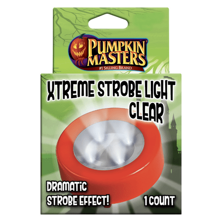 Halloween Xtreme Strobe Clear Pumpkin Light, by Pumpkin Masters, Battery Operated