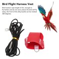 thumbnail image 3 of Chaleco Con Arnés Para Vuelo De Pájaros, Hebilla De aleación, Cuero Artificial Seguro Rojo, Fácil De Poner Y Quitar, Correa De Arnés Para Pájaros Respetuosa Con La Piel Para, 3 of 7