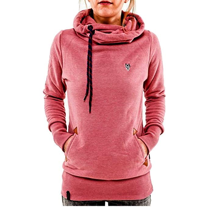 turtleneck pullover hoodie