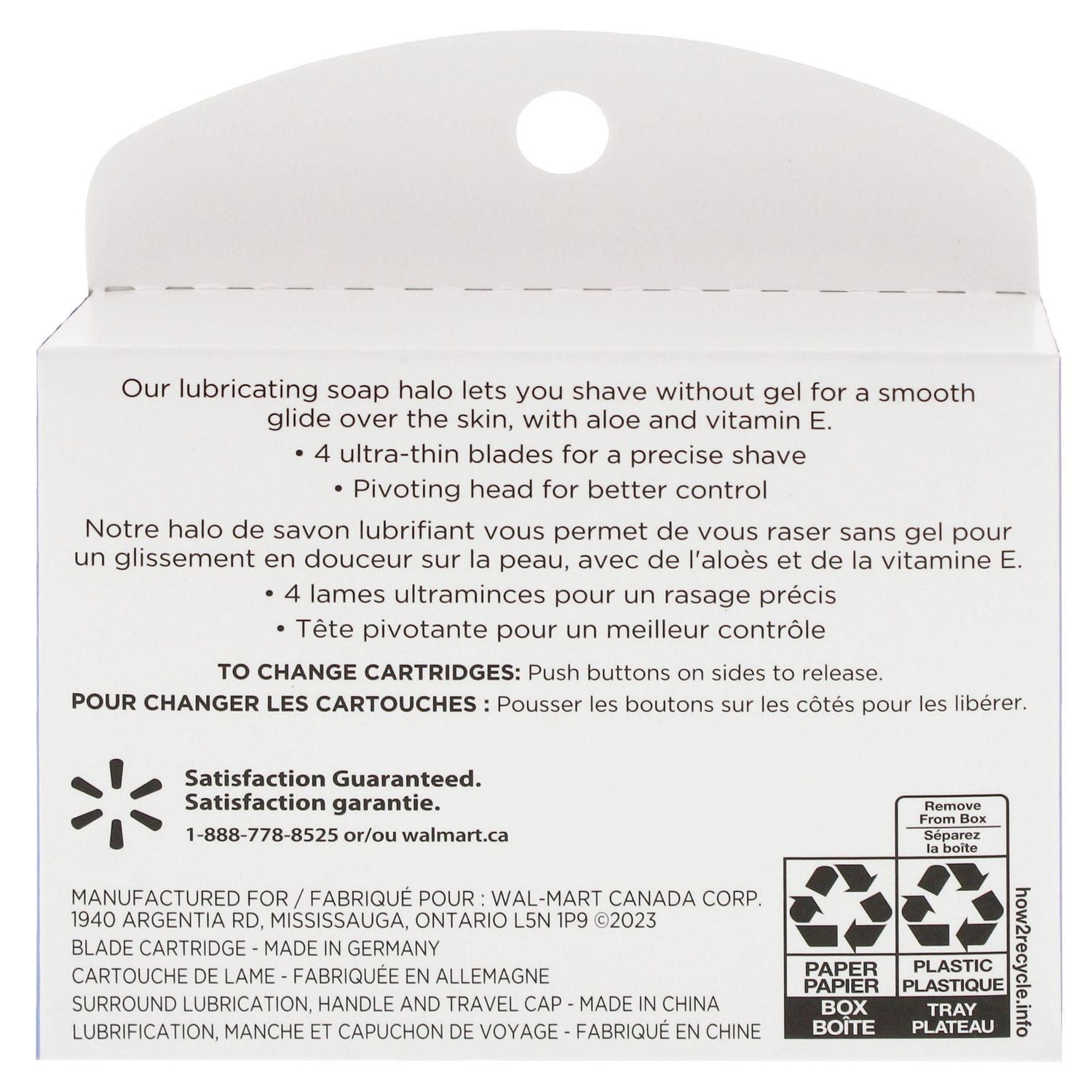 Equate 4 Blade Cartridge Refills, 3 cartridge refills