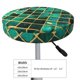thumbnail image 4 of Disketp Green Mosaic Glass Funda Redonda para Taburete, Funda de Cojín para Silla de Bar Suave y Elástica-14 inch, 4 of 7