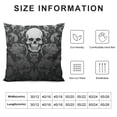 thumbnail image 5 of COMIO  Gothic Black Skull Throw Pillow Covers Square Sofa Cushion Cover Home Living Room Bedroom Bed Case Office Waist Protection Car Lumbar Cover, 5 of 5