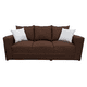 thumbnail image 1 of Sofa El Bazar Store Miami Lino Chocolate 3 plazas, Modular, Moderno, Sala, 1 of 4