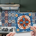 thumbnail image 1 of Antique Flower Tile Tile Decals Flower Patchwork Tile Decals Vintage Wall Stickers, 1 of 8
