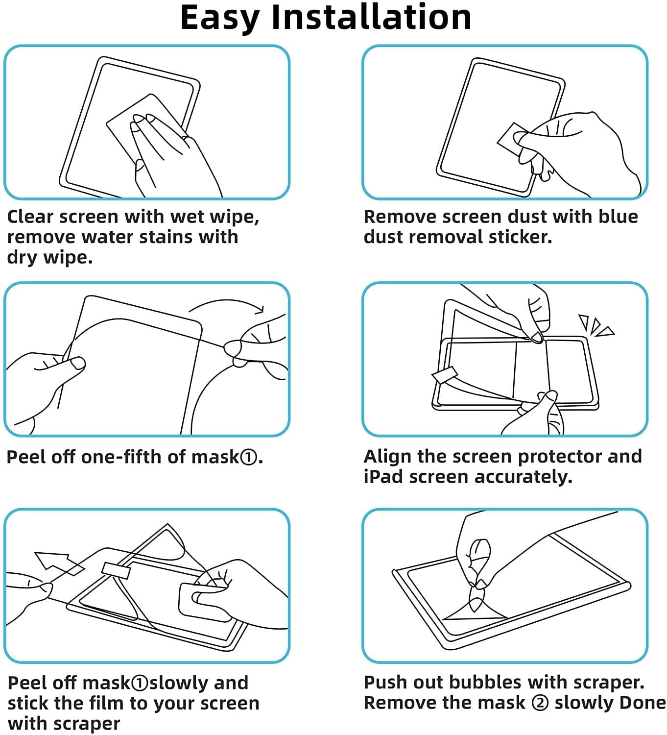 FHDFHD Like Paper Screen Protector for iPad pro 12.9 Inch(2015/2017 Model, 1st/2nd Gen),Drawing Writing Like Paper, Anti Glare Scratch Resistant Matte PET Film,Compatible with apple pencil (2 Pack)