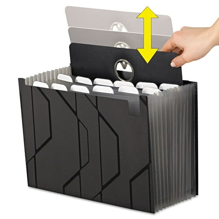 Standard Expanding Wallet, 3.5" Expansion, 1 Section, Legal Size, Red Fiber