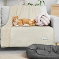 thumbnail image 6 of PetAmi Waterproof Dog Blanket For Small Medium Dogs, Pee Proof Pet Blanket Sherpa Fleece Couch Cover, Reversible Cat Throw Bed Sofa Protector, Soft Plush Washable Pad (Medium 29x40, Beige), 6 of 7