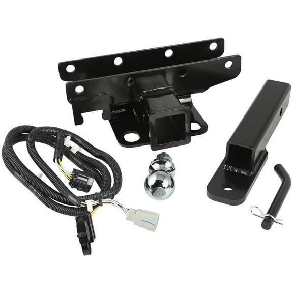 Rugged Ridge by RealTruck Trailer Hitch Kit for Wrangler JK | 2" Ball, Rated to Tow 2,000-Lbs | 11580.54 | Compatible with 2007-2018 Jeep Wrangler JK