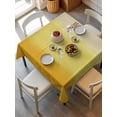 thumbnail image 6 of Yellow Ombre Table Cloth, Waterproof Tablecloth for Square Tables, Modern Abstract Art Abstract Reusable Washable Fabric Table Cover for Restaurant Kitchen Dining Tables 54"x54", 6 of 9
