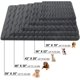 thumbnail image 3 of Dog Crate Mat,Soft Dog Crate Mat with Anti-Slip Bottom,Machine Washable,Portable Kennel Pad, Lightweight Travel Flat Pet Beds for Indoor& Outdoor Dogs（42"X 28"）, 3 of 5