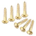 thumbnail image 1 of Uxcell Lot de 50 Vis à Bois, M3 x 13mm Tête Ronde Fendue en Laiton, 1 of 6