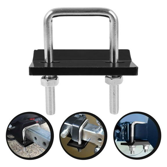 HOMEMAXS Trailer Arm Fastener Tow Hitch Lock with Hooks Travel Black