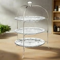 thumbnail image 2 of Dublin Crystal 3 Tiered Round Serving Stand, 2 of 3
