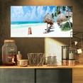 thumbnail image 1 of Caribbean Coast in Tulum Mexico - Modern Seascape Canvas Artwork, 1 of 3