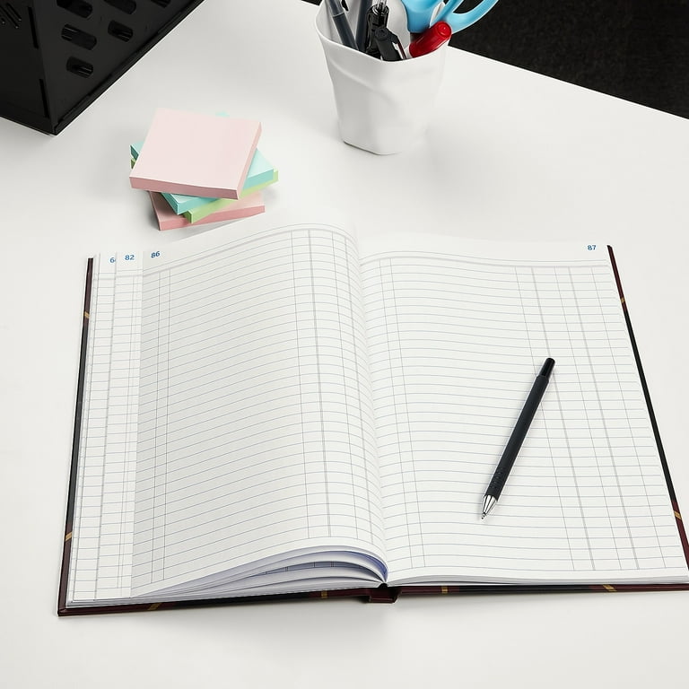 HITOUCH BUSINESS SERVICES Ledger Book, Black, 150 Pages HITOUCH BUSINESS SERVICES Ledger Book, Black, 150 Pages