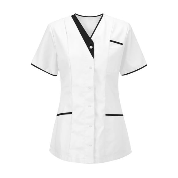 NJDVHB Womens Winter Long Sleeve Hooded Casual Outwear & Jackets,Women's Nurses Tunic Uniform Clinic Carer-Neck Protective Clothing