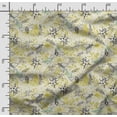 thumbnail image 2 of Soimoi Insect Print, Silk Fabric, Decor Sewing Fabric by The Yard 42 Inch Wide,Decorative Fabric for Shirts Suits Ties, Lime, 2 of 5