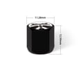 thumbnail image 3 of WIRESTER Set 4pcs Black Anti-Theft Tire Valve Stem Caps Covers, Raccoon, 3 of 7