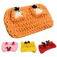 thumbnail image 3 of Flmtop Cute Handmade Dog Cat Hat Costume Caps Animal Head Party Decor Pet Accessory Fox, 3 of 9