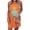 Orange, variant on VILOVE Women Summer Sleeveless Coconut Tree Graphic Sundress Beach Vacation Mini Tank Dress
