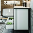 thumbnail image 6 of Eviva Moma 48 Inch White Double Sink Bathroom Vanity with Black Metallic Legs, 6 of 6