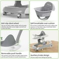 thumbnail image 5 of XunKA 5-in-1 Foldable Baby Walker with Foot Pads & Handles for Boys and Girls 6-24 Months, Gray, 5 of 8