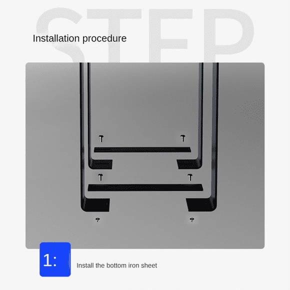1 Set Under Desk PC Mount Bracket for Computer Case Computer Mainframe Hanger Host Box Stand Bracket Rack Black
