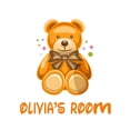 thumbnail image 2 of KIDS ROOM - Vinyl Kids Playroom Nursery Teddy Bear Stuffed Toy Decoration Personalized Name Multicolored Art Design Home Wall Decal Sticker 40" x 40", 2 of 3