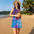 thumbnail image 3 of Xecao Robe de Bain Capybara Amusante pour l'Été, Robe Décontractée pour Femmes, Robe de Plage Sans Manches avec Poches, 3 of 7