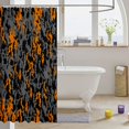 thumbnail image 3 of Manfei Abstract Camouflage Shower Curtain 72Wx72L, Old Fashion Camo Shower Curtain 72Wx72L, Dimgray Orange, 3 of 5