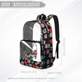thumbnail image 7 of FKELYI Hippie Flower Cat Print Clear Backpacks for Elementary Student 17 Inch Schoolbag Transprent School Bookbag Boys Girls Casual Daypack Lightweight Travel Bags, 7 of 7
