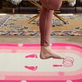 thumbnail image 4 of UPOUART Portable Sports Pad for Household Workout with Quiet Skipping Mat Function Pink Polyester Fiber 24x36 inches, 4 of 8