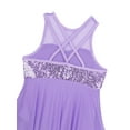 thumbnail image 4 of CHICTRY Kids Girls Sequins Irregular Hem Ballet Lyrical Dance Dress,Sizes 6-14 Lavender 12, 4 of 7