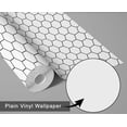 thumbnail image 6 of S4Sassy Peel & Stick Vinyl Wallpaper, Urban Chic Honeycomb Hexagon Print Contact Paper Waterproof - White, 25"x120", Removable Modern Wall Covering for Home Decor in Bedrooms & Living Areas, 6 of 9