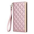 thumbnail image 2 of Desugned For Samsung Galaxy S20+ Wallet Phone Case,With Suction Cup Fastener,Flip Folding Kickstand,With Card Slots,Wrist Strap&Shoulder Strap,Shockproof PU Leather Phone Case,Rosegold, 2 of 9